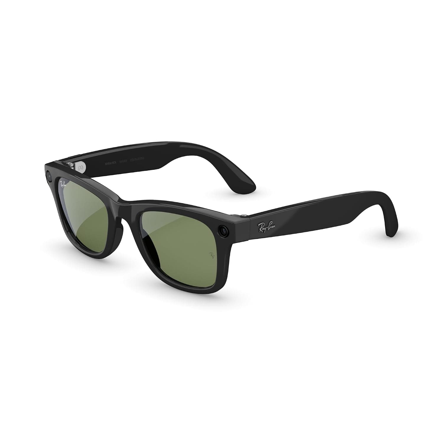 משקפי AI חכמים Ray-Ban Meta Gen 2 Wayfarer – שחור מבריק, עדשות ירוקות