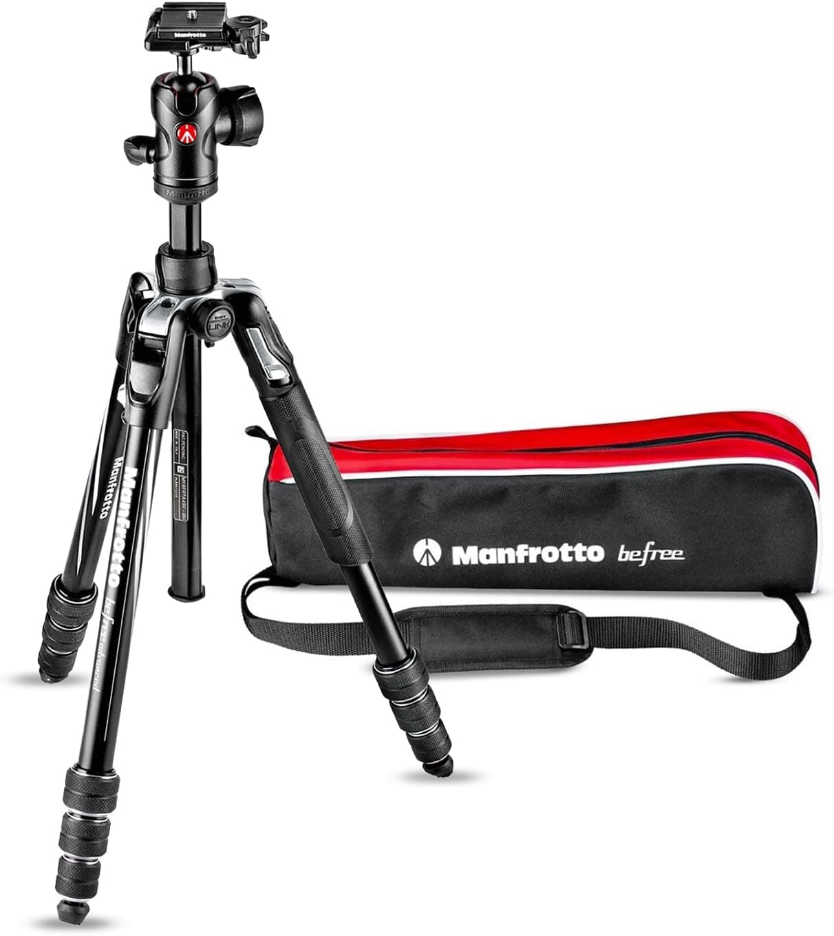 קיט חצובת טיולים Manfrotto Befree Advanced Twist מאלומיניום עם ראש כדורי
